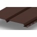 Металлический сайдинг L-Брус с покрытием Полиэстер, толщина 0,45 мм, цвет RAL 8017 (шоколад)