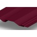 Металлический сайдинг Корабельная доска с покрытием Полиэстер, толщина 0,45 мм, цвет RAL 3005 (Красное вино)