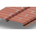 Металлический сайдинг L-Брус с покрытием Ecosteel, толщина 0,5 мм, цвет Кирпич