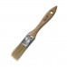 Кисть плоская 25 мм натуральная щетина деревянная ручка
